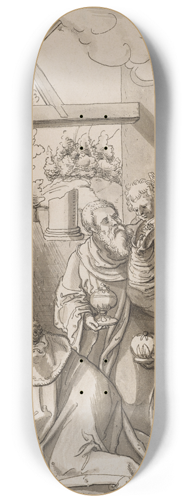 Jrg Schweiger - Die Anbetung der Knige 8.25 inch art skate deck