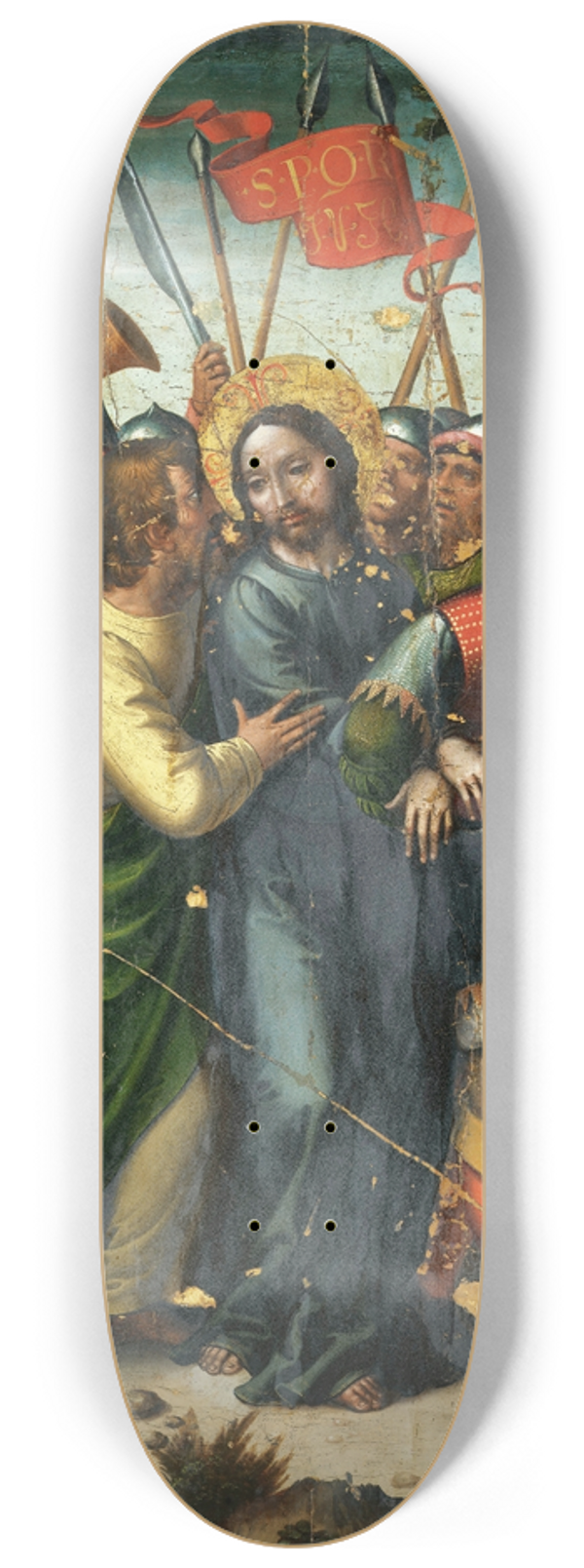 Juan Correa de Vivar - The Arrest Of Christ 8.25 inch art skate deck