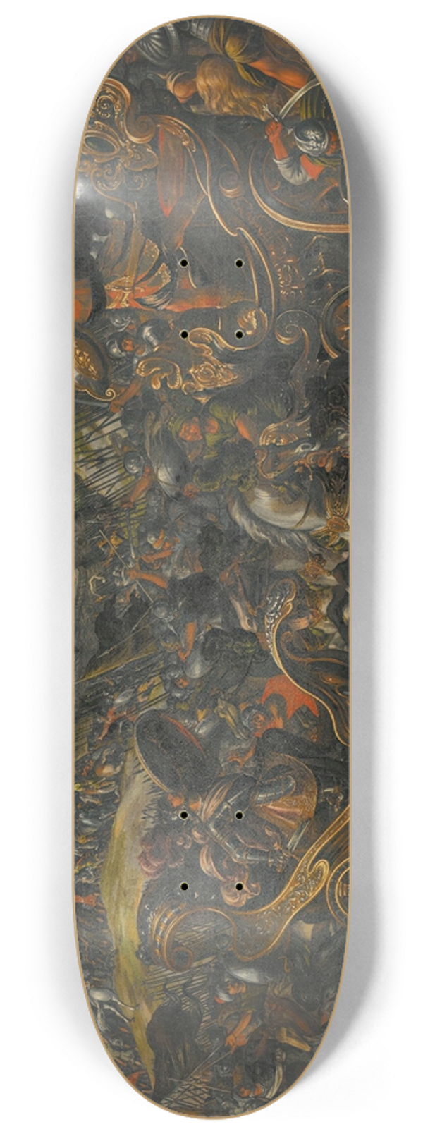 Juan de la Corte - Achilles confronting Hector outside Troy 8.25 inch art skate deck