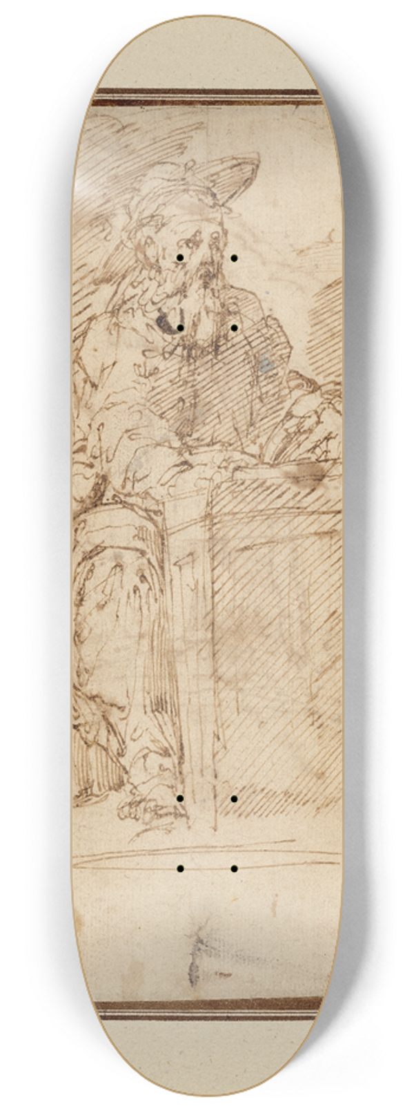 Juan del Castillo - St. Jerome 8.25 inch art skate deck