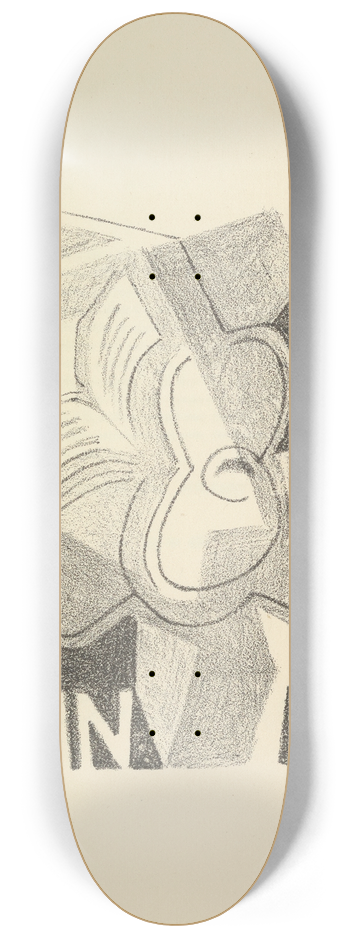 Juan Gris - As a wife has a cow 4 8.25 inch art skate deck