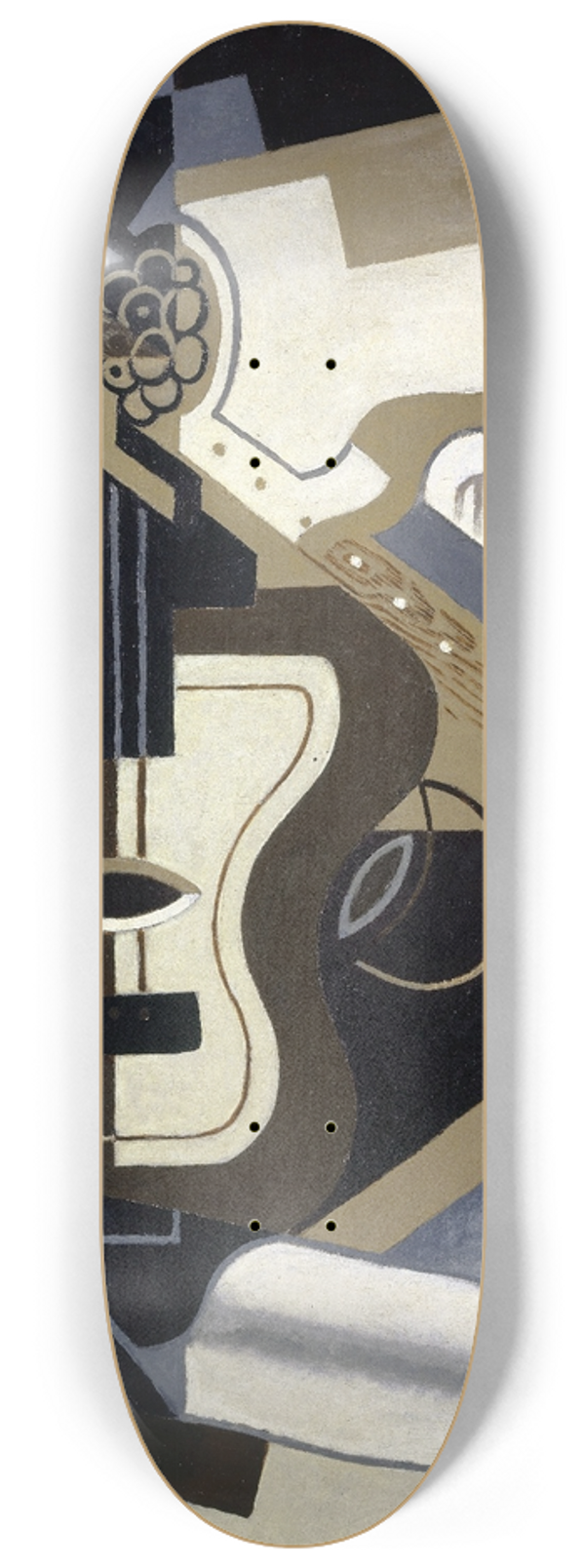 Juan Gris - Guitar and clarinet 8.25 inch art skate deck