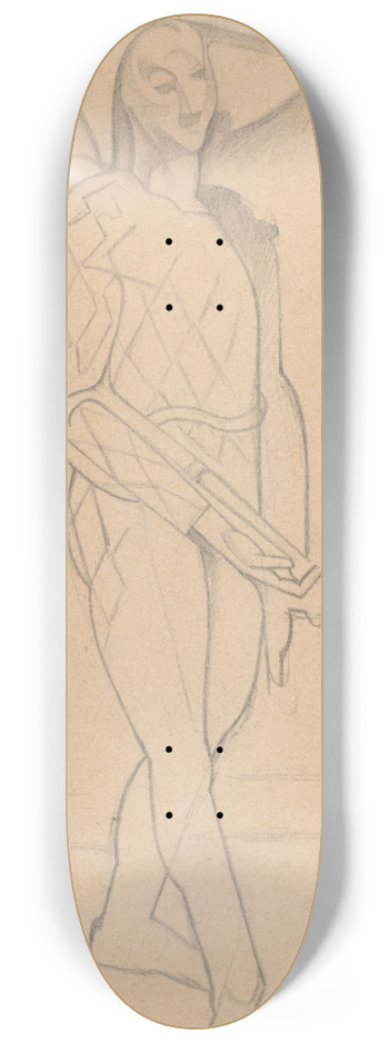 Juan Gris - Harlequin 8.25 inch art skate deck