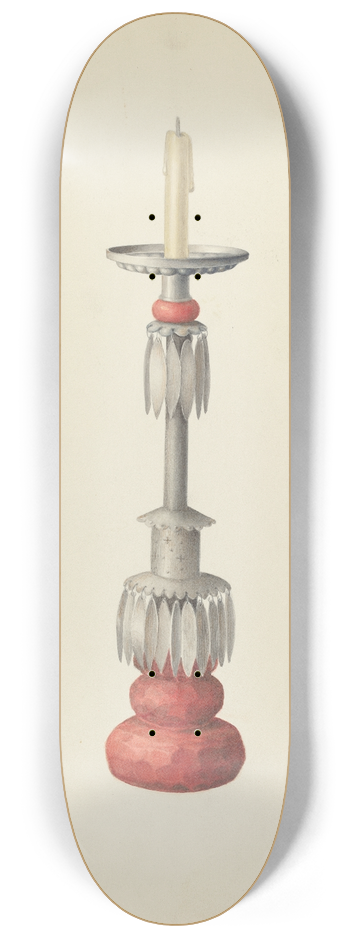 Juanita Donahoo - Candlestick (One of a Pair) 8.25 inch art skate deck