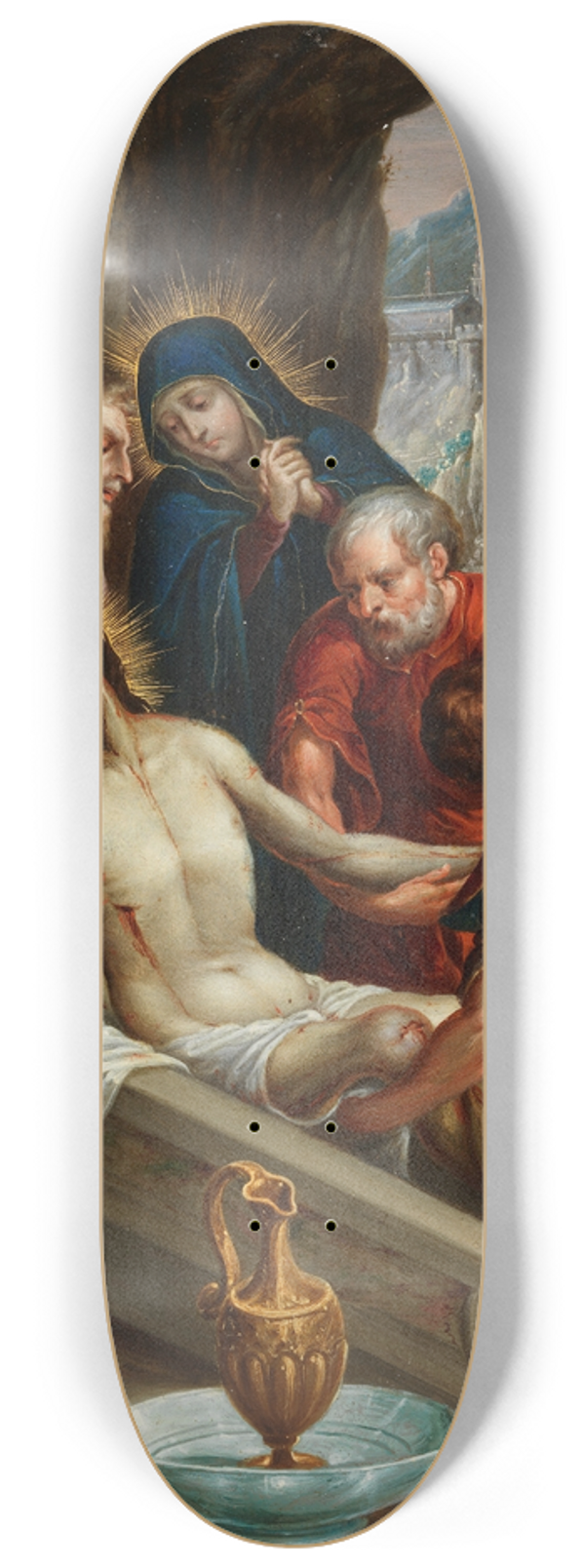Juan Rodrguez Jurez - The Entombment of Christ 8.25 inch art skate deck