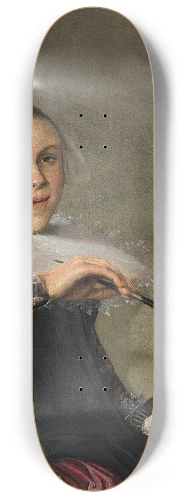 Judith Leyster - Self-Portrait 8.25 inch art skate deck