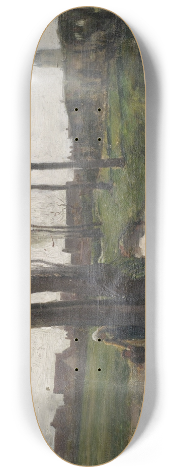 Jules Breton - Landschaft bei Courrires 8.25 inch art skate deck