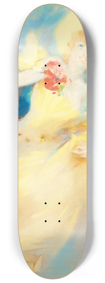 Jules Chret - A dancing girl 8.25 inch art skate deck