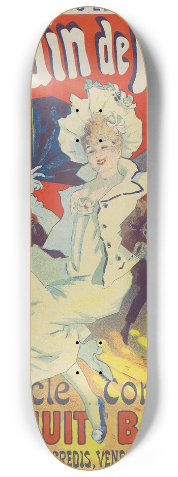 Jules Chret - Champs-Elyses. Jardin de Paris 8.25 inch art skate deck