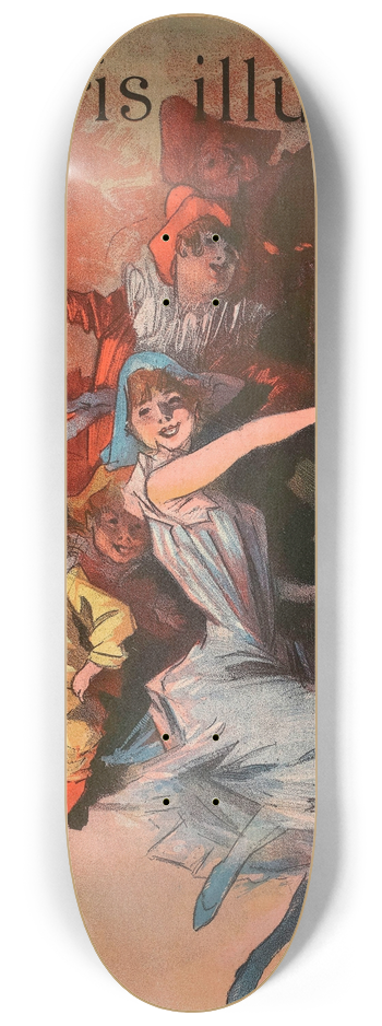 Jules Chret - Paris Illustr 8.25 inch art skate deck