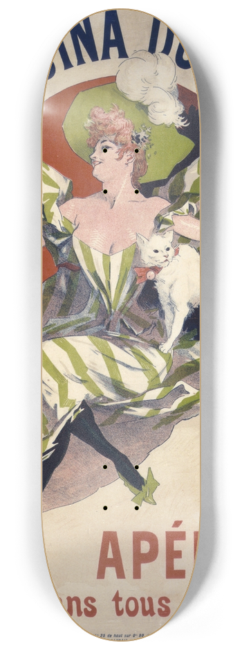 Jules Chret - Quinquina Dubonnet apritif dans tous les cafs 8.25 inch art skate deck