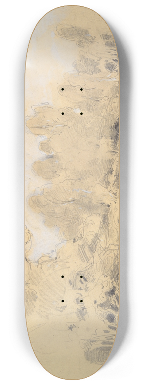 Jules Dupr - Landscape 8.25 inch art skate deck