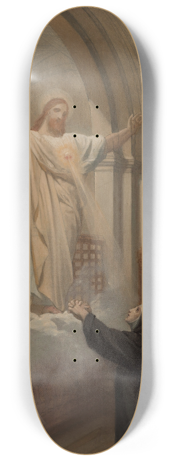 Jules-Joseph Dauban - Vision de sainte Marie Alacocque 8.25 inch art skate deck