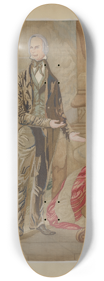 Jules Lefevere - Needlepoint Picture 8.25 inch art skate deck