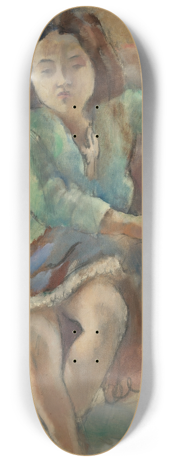 Jules Pascin - Simone Dalal (Jeune Fille Dans Une Bergre) 8.25 inch art skate deck