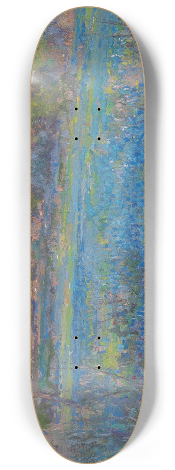 Julian Onderdonk - A field of Blue Bonnets, late afternoon sunlight 8.25 inch art skate deck
