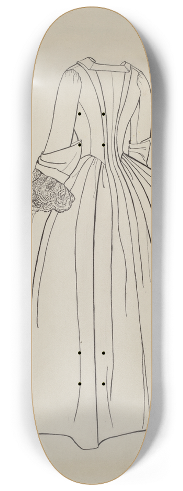 Julie C. Brush - Dress 8.25 inch art skate deck