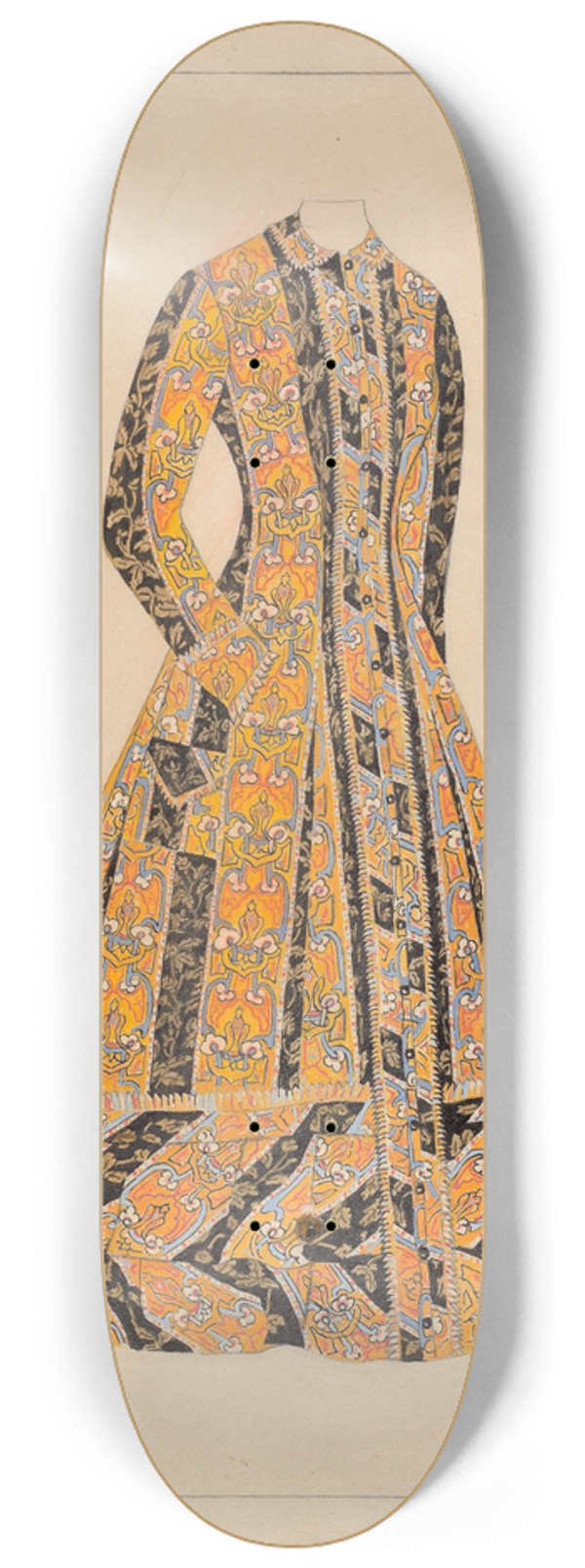 Julie C. Brush - House Dress 8.25 inch art skate deck