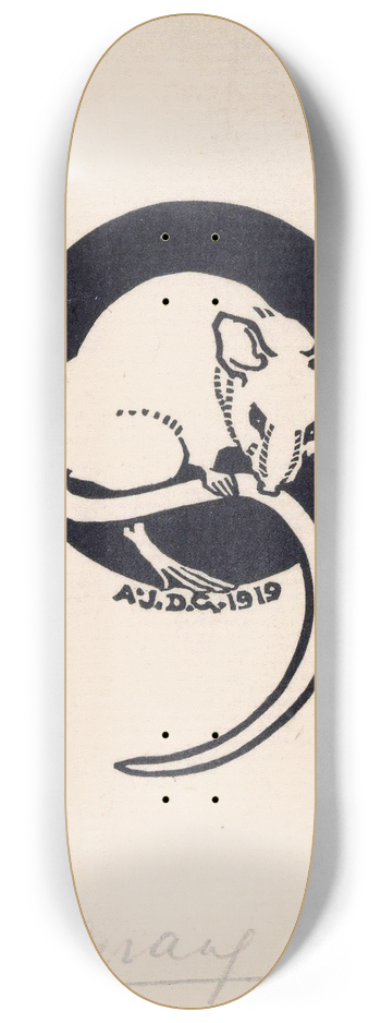 Julie de Graag - Muis 8.25 inch art skate deck