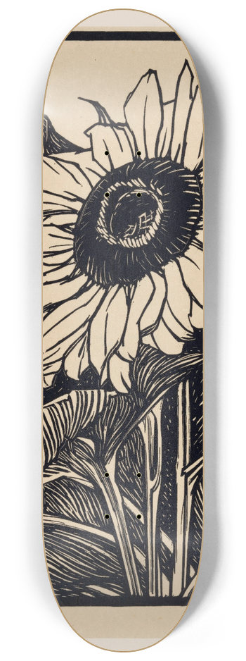 Julie de Graag - Zonnebloem 8.25 inch art skate deck