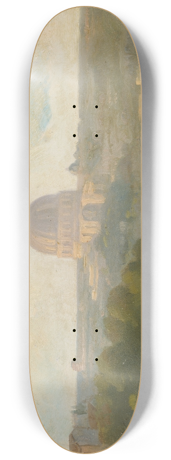 Julie Wilhelmine Hagen-Schwarz - St Peters Basilica in Rome 8.25 inch art skate deck