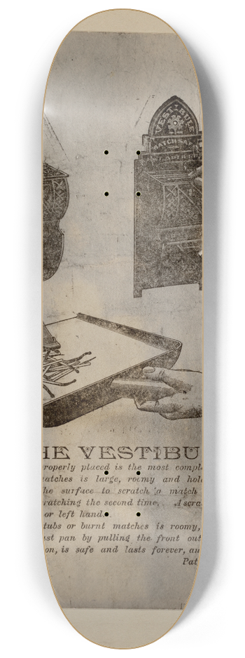 Julius Bellamy - Match Safe Vestibule 8.25 inch art skate deck