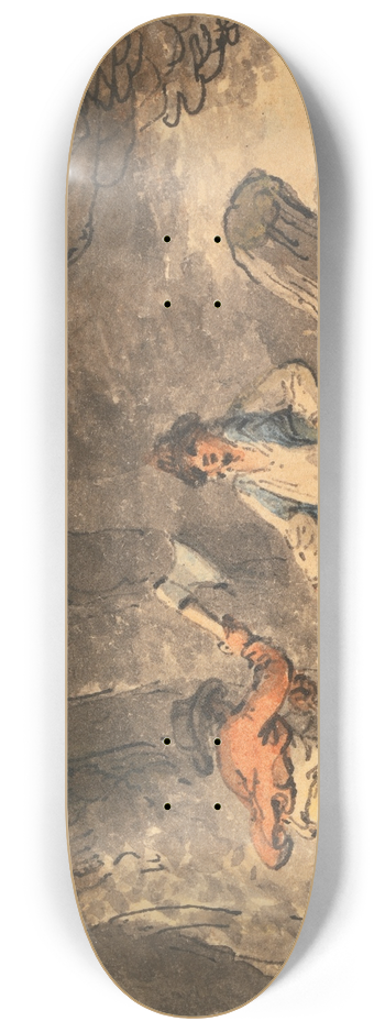 Julius Caesar Ibbetson - Squared 8.25 inch art skate deck
