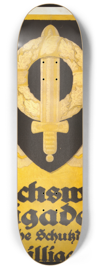 Julius Gipkens - Reichswehr Brigade 25 (Deutsche Schutzdivision). Freiwillige melden sich  8.25 inch art skate deck