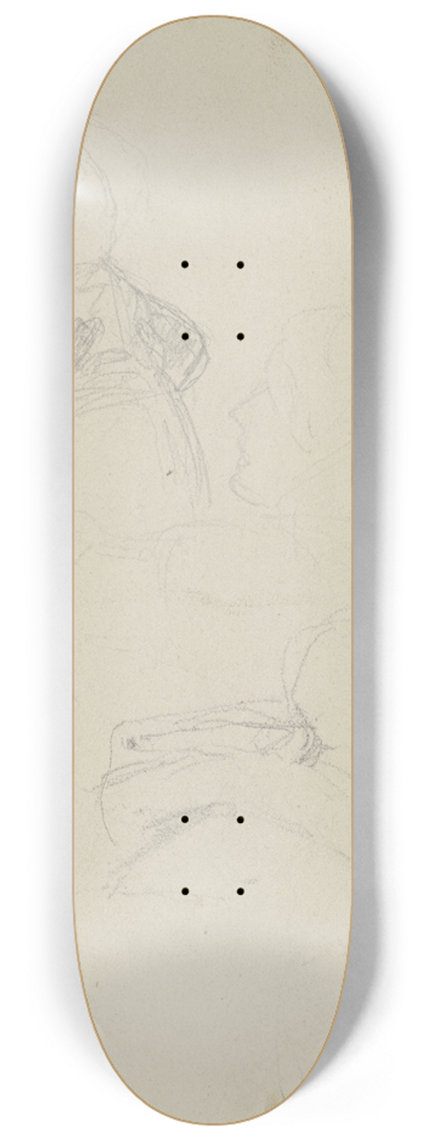 Julius Hamel - Studienblatt; Das Kind der flehenden Helfensteinerin im Bauernkrieg 8.25 inch art skate deck