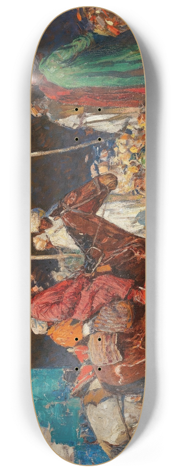 Julius Sergius Klever - A Storm in a Snow Landscape 8.25 inch art skate deck