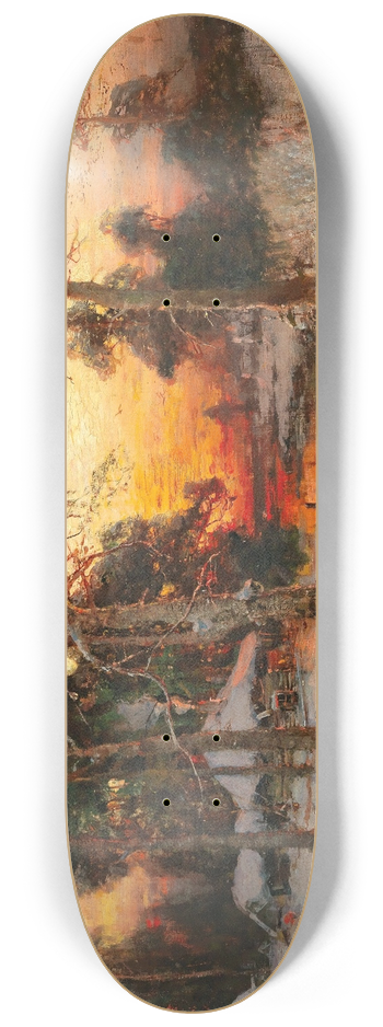 Julius Sergius Klever - Returning Home At Sunset 8.25 inch art skate deck
