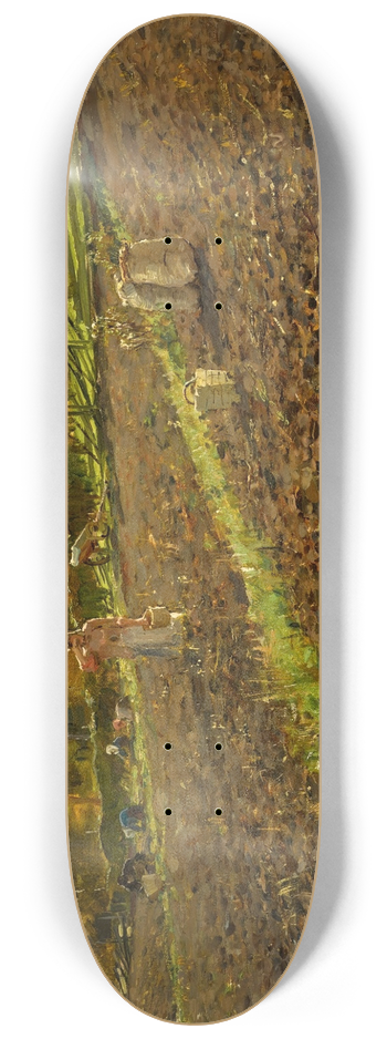 Julius Sergius Klever - The Potato Gatherers 8.25 inch art skate deck