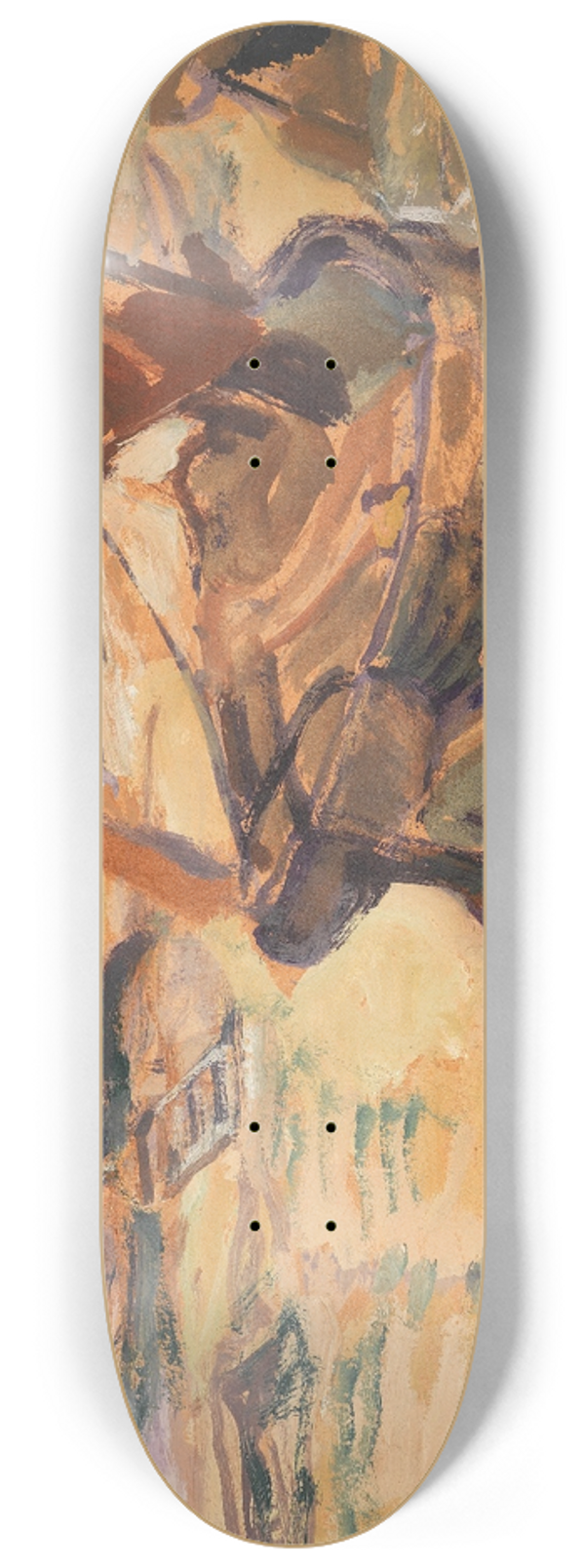 Julius Seyler - Segelschiff im Watt 8.25 inch art skate deck