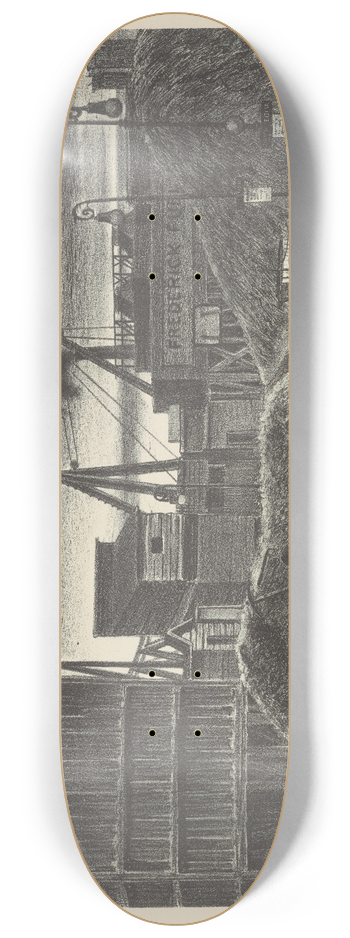 Julius Tanzer - Harlem Coal Yard 8.25 inch art skate deck