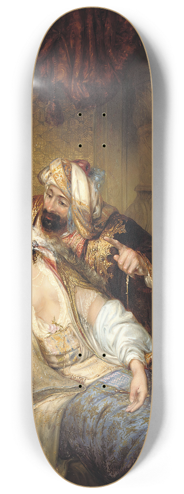 Julius Victor Berger - A Visitor In The Harem 8.25 inch art skate deck