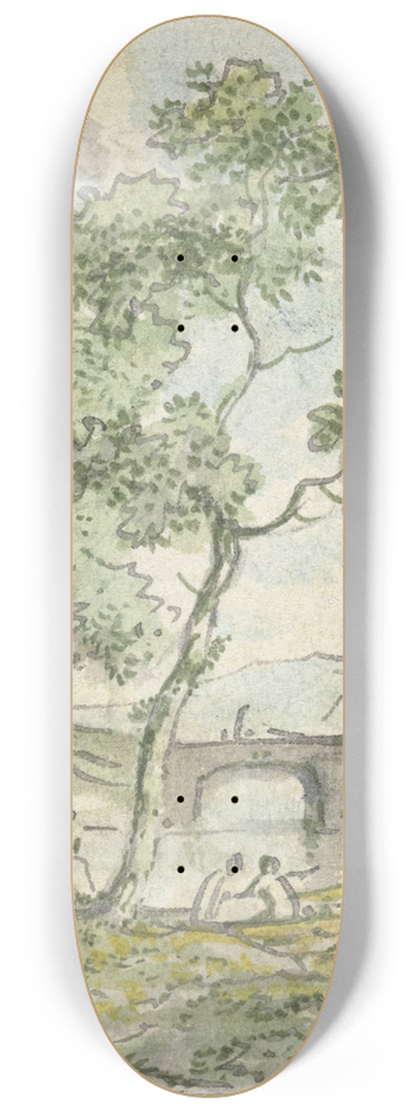 Jurriaan Andriessen - Landschap met een bootje 8.25 inch art skate deck