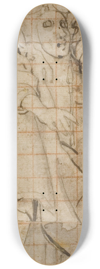 Andrea Lilio - Allegory of Painting 8.25 inch art skate deck