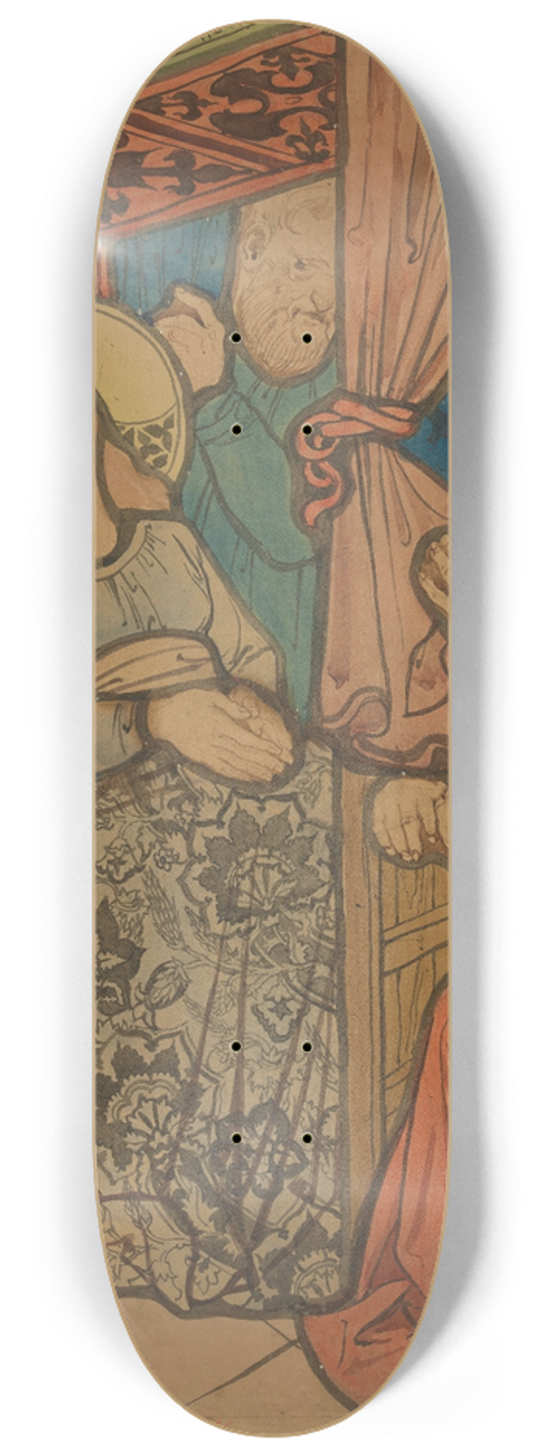 Jzef Mehoffer - Asleep of Mary 8.25 inch art skate deck
