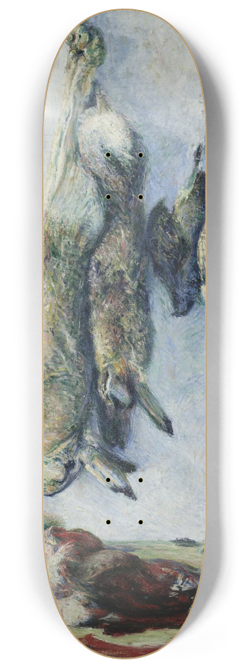 Jzef Pankiewicz - Hares and partridges (Still life  hare) 8.25 inch art skate deck