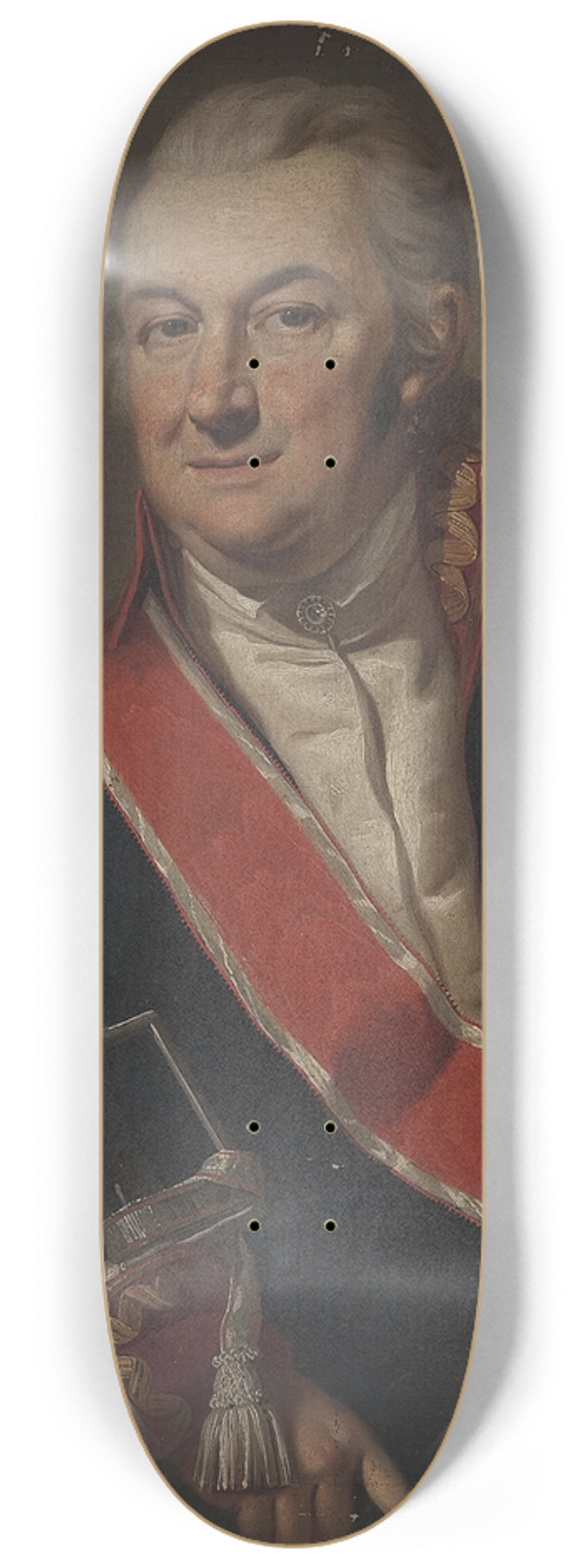 Jzef Peszka - Portrait of general Mikoaj Morawski 8.25 inch art skate deck