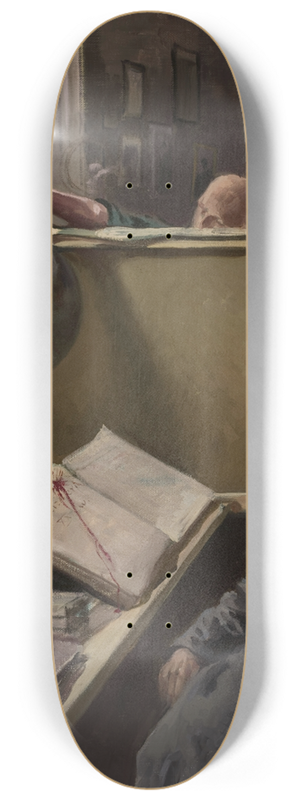 Jzef Rapacki - Scene in the painters studio 8.25 inch art skate deck