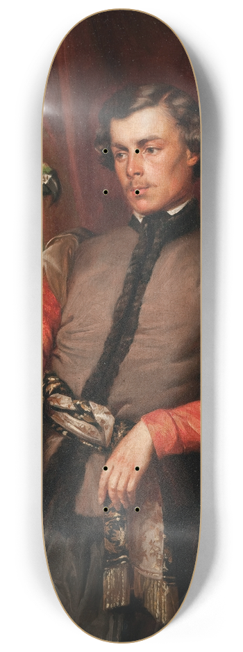 Jzef Simmler - Nobleman with a Parrot 8.25 inch art skate deck