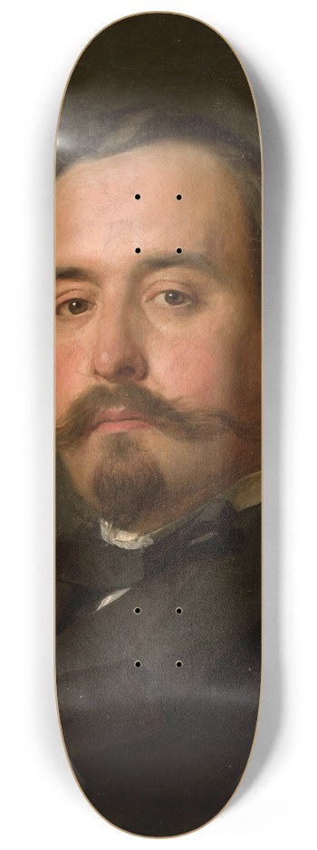 Jzef Simmler - Portrait of Juliusz Kossak 8.25 inch art skate deck