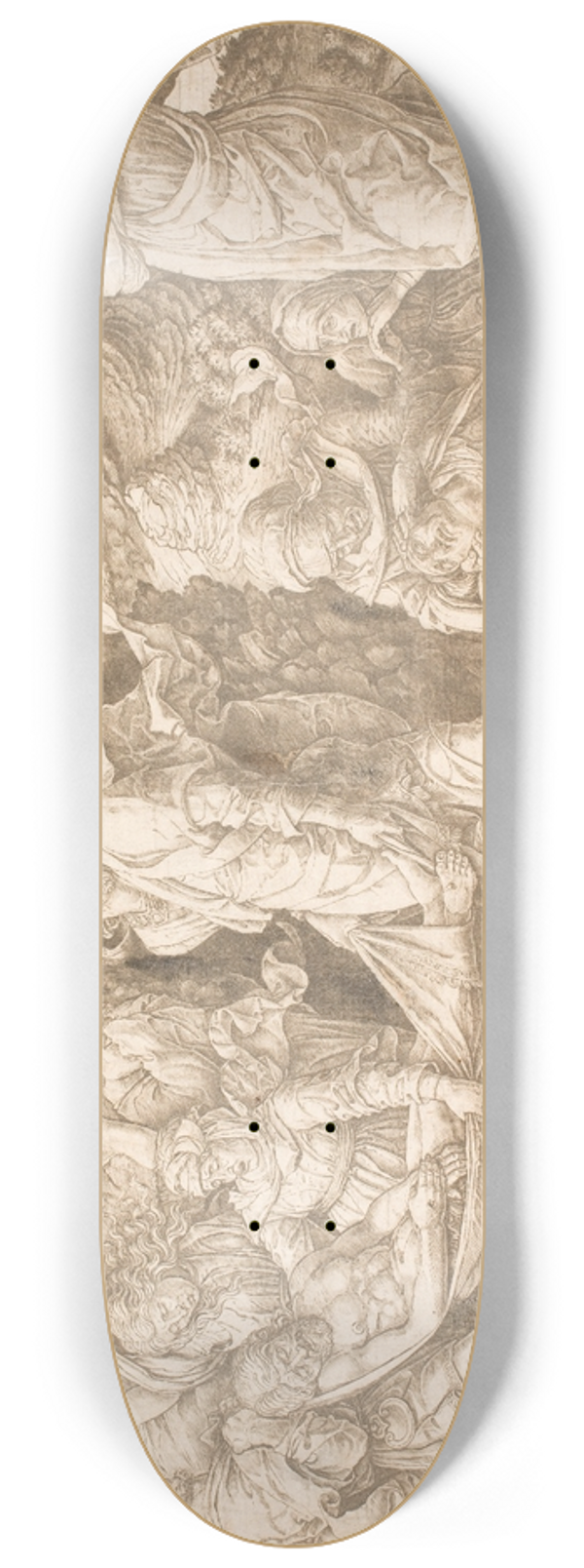 Andrea Mantegna - Gravlggelsen 8.25 inch art skate deck