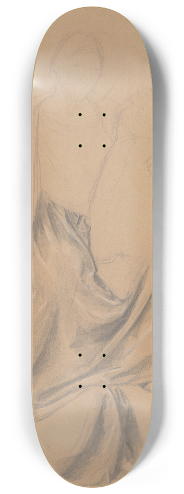 Jzef Simmler - Studium do postaci Katarzyny Jagiellonki do obrazu Katarzyna Jagiellonka w wizieniu w Gripsholmie 8.25 inch art skate deck