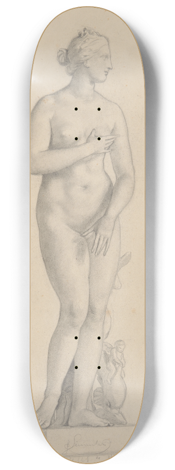 Jzef Simmler - Studium rzeby Wenus Medycejska 8.25 inch art skate deck