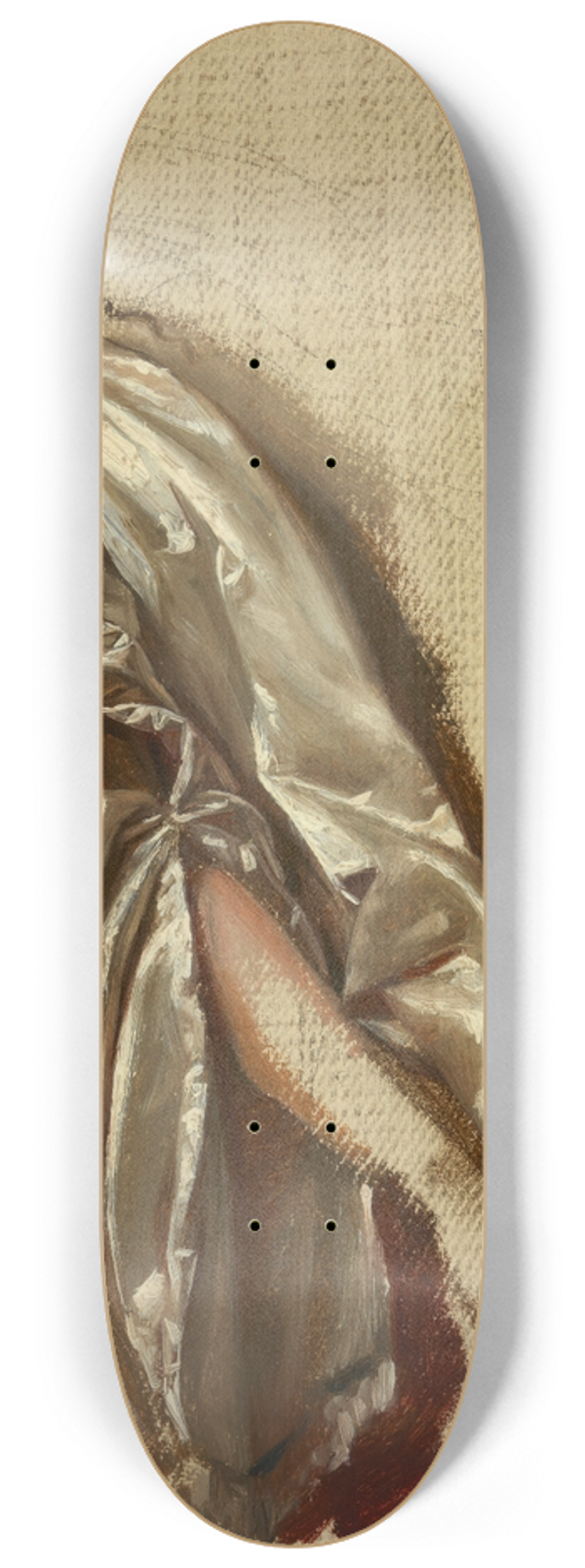 Jzef Simmler - Study of Quinn Barbaras Arm to the Painting The Death of Barbara Radziwi 8.25 inch art skate deck