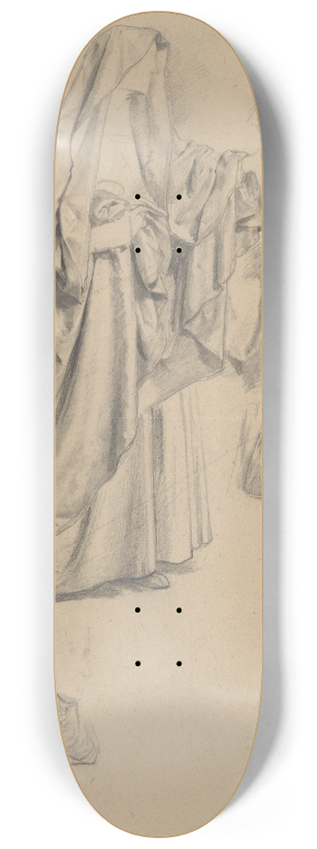 Jzef Simmler - Study of the figure of the Virgin Mary for the painting Three Marys 8.25 inch art skate deck