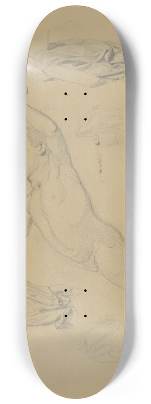 Jzef Simmler - Szkice puttw i draperii do plafonu Pochd weselny Amora i Psyche 8.25 inch art skate deck