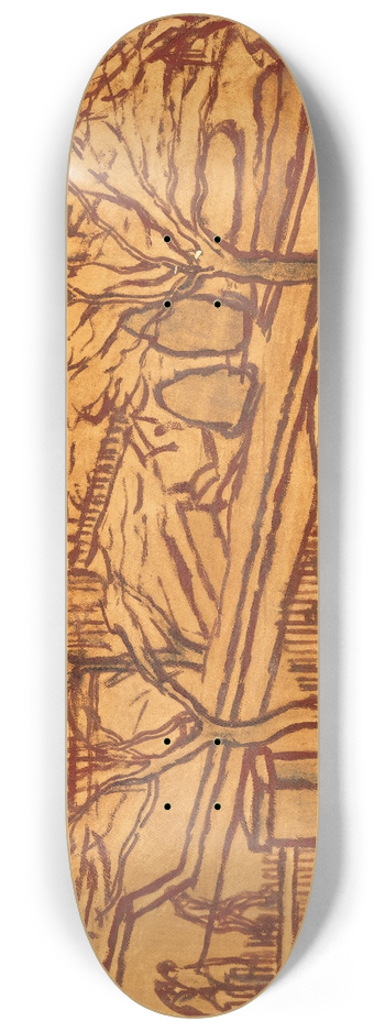Jzsef Rippl-Rnai - View from the Studio (Gellrt Hill) 8.25 inch art skate deck